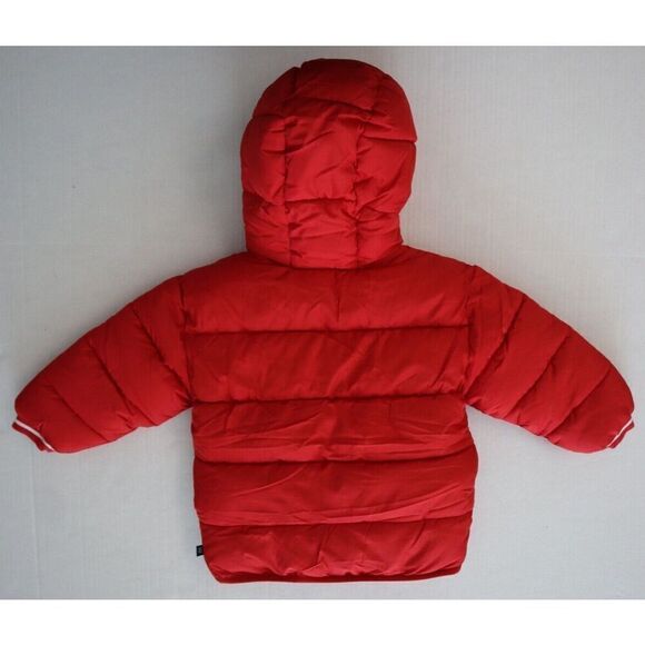 Baby Gap Toddler Sz 2T Modern Red ColdControl Fleece Lined Puffer Jacket - Picture 2 of 8